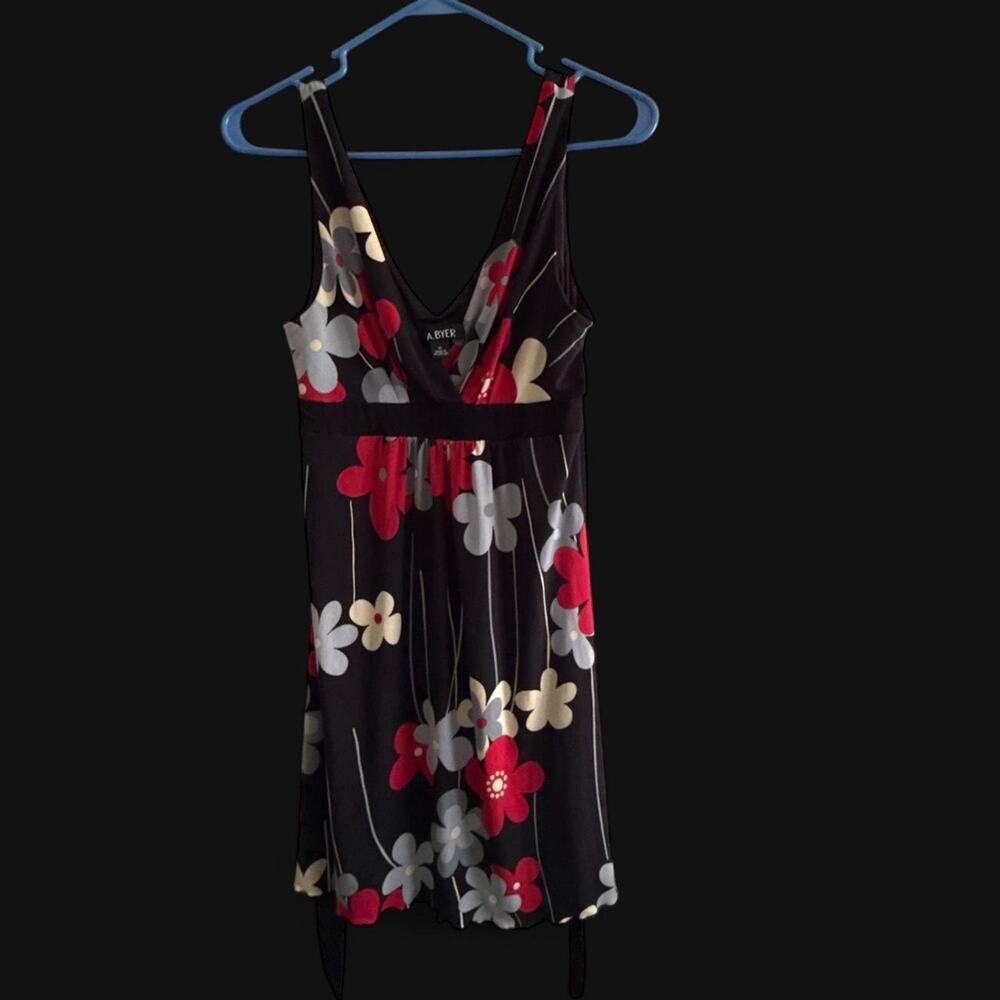 Black floral dress